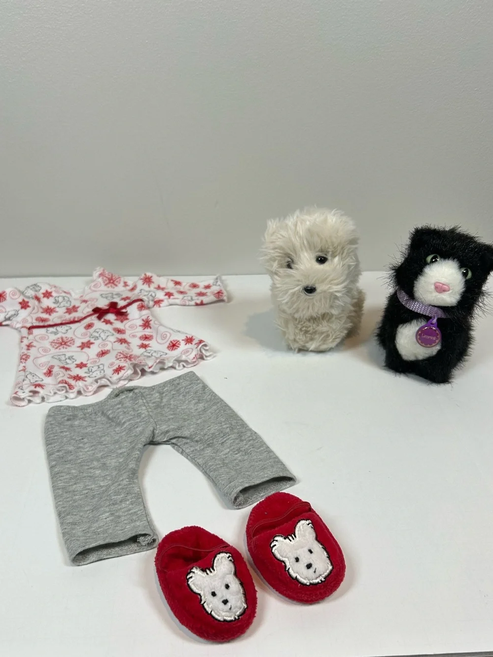 American Girl Doll 18” Doll Clothes Lot Bundle Coconut Pajama Set Cat Licorice